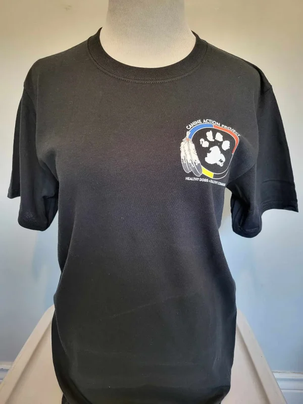 Unisex Indigenous Dog Art Tee (Black) - Image 2