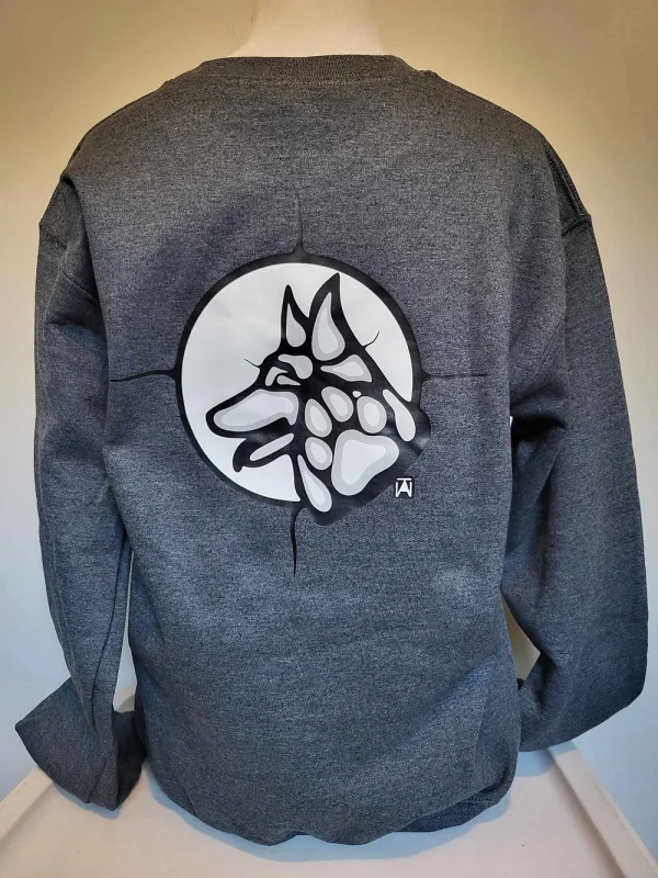 Unisex Indigenous Dog Art Crew - Image 2
